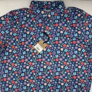 Chubbies Lightweight Performance Polo in The Spring Pedal Blue